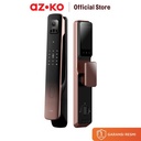 AZKO Krisbow Sync Smart Digital Door Lock Camera Face Id R7 - Hitam Gagang Pintu Pintar Digital Kunci Handle Pintu Pintar Smart Door Lock Keamanan Rumah