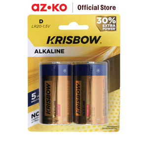 AZKO Krisbow Set 2 Pcs Baterai Alkaline C Lr14-1.5V