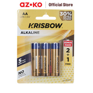 AZKO Krisbow Set 18 Pcs Baterai Alkaline Aa Lr6-1.5V