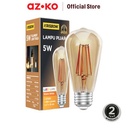 AZKO Eglare Bohlam Led Filamen Edison St64 5 watt W/Dimm - Warmwhite