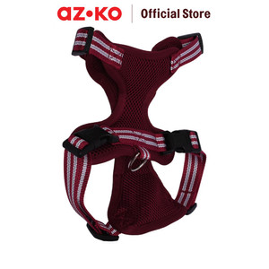 AZKO Paws N Tail Ukuran S Harness & Tali Anjing - Merah