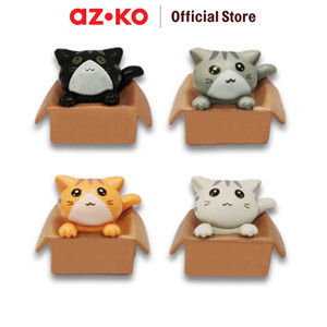 AZKO Otto Klasse Set 4 Pcs Ornamen Dashboard Mobil Kucing Mix-B