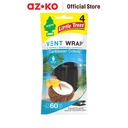 AZKO Little Trees Set 4 Pcs Caribbean Colada Pengharum Mobil Vent Wrap