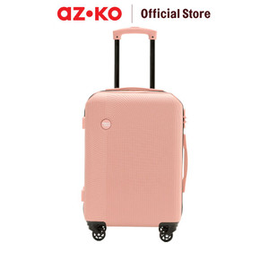 AZKO Supercase Cookies Koper Abs Tsa Lock Luggage Hardcase Luggage Koper Bagasi Dengan Tsa Tas Jalan-Jalan Travel Bag Tas Roda - Krem/Hijau, 24 inci