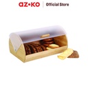 AZKO Delicia Mediena Tempat Roti Rectangle - Cokelat Natural