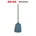 AZKO Kris Spatula Turner Solid Nylon Gagang Stainless Steel - Abu-Abu