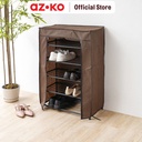 AZKO Stora 60X30X90 cm Rak Sepatu Dengan Cover - Cokelat