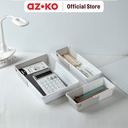 AZKO Stora Set 3 Pcs Organizer Laci Adjustable - Putih/Abu-Abu
