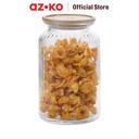 AZKO Kris Liberica Stoples Kaca Food Canister Jar Tempat Simpan Snack Dan Permen Setoples Toples Beling Serbaguna Perlengkapan Dapur Wadah Makanan - 0.65