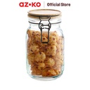 AZKO Kris Noir Stoples Makanan Food Canister Jar Tempat Simpan Snack Dan Permen Setoples Toples Beling Serbaguna Perlengkapan Dapur Wadah Makanan - 0.73
