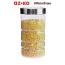 AZKO Delicia Stoples Kaca Storage Jar Jartempat Simpan Snack Dan Permenperlengkapan Dapurwadah Makanansetoplestoples Beling Serbaguna - 1.10