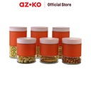 AZKO Kris Set 6 Pcs Fuku Stoples Kaca - Oranye Teracota