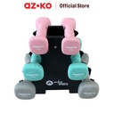 AZKO Kinetic Set 6 Pcs Dumbbell Neoprene Dengan Rak 12 Kg