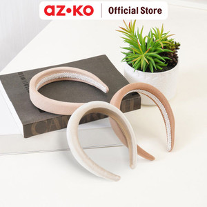 AZKO Ataru Bando Puffy Headband New Headband Aksesoris Rambut Bandana Wanita Women Accessories Hiasan Kepala - Beige