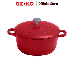 AZKO Kris Carol Panci Casserole Dengan Tutup Aluminium Pot Masak Oven Food Grade Wadah Masak Panggang Perlengkapan Dapur Peralatan Masak Cookware - Hijau, 12cm