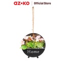 AZKO Arthome Bunga Artifisial Gantung Dengan Lampu Artificial Plants With Lamp Artifisial Flowers Dekorasi Tanaman Hias - Pink