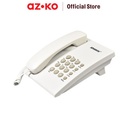 AZKO Krisbow Telepon Basic Telephone Cable Phone Kabel Telepon Rumah Dan Kantor Telp Analog - Putih