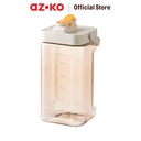 AZKO Kris Teko Minum Tap Water Jug Dengan Tutup Dan Handle Wadah Penyimpanan Air Peralatan Minum - Hijau
