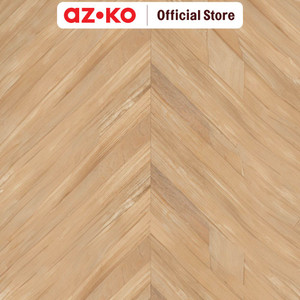 AZKO Krisfloor Pelapis Lantai Pvc Herringbone Floor Sticker Stiker Lantai Motif Kayu Pelapis Lantai Estetik Dekorasi Ruangan - Oak