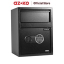 AZKO Krisbow 34.5X30X45.5 cm Brankas Besi Deposit - Hitam