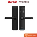 AZKO Krisbow Sync Smart Digital Door Lock Mortise - Hitam Gagang Pintu Pintar Digital Kunci Handle Pintu Pintar Smart Door Lock Keamanan Rumah