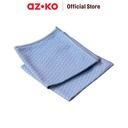 AZKO Proclean Set 2 Pcs Kain Lap Kaca Microfiber - Biru