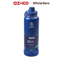 AZKO Takeya 1.2 ltr Botol Vacuum Flask Stainless - Biru Midnight