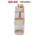 AZKO Kris Yuki Botol Minum Tritan Dengan Strap Water Drinking Bottle Botol Air Bpa Free Wadah Minuman Perlengkapan Minum Drinkware - Biru