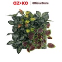 AZKO Cc Grass 33x33 Cm Tanaman Dinding Buatan Rose & Codiaeum Mix