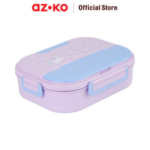 AZKO Kris Kotak Makan Sekat Dengan Soup Pot & Tas Lunch Box Food Box Kotak Bekal Makan Dengan Insulated Bag Wadah Makanan - Dino