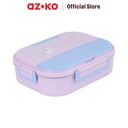 AZKO Kris Kotak Makan Sekat Dengan Soup Pot & Tas Lunch Box Food Box Kotak Bekal Makan Dengan Insulated Bag Wadah Makanan - Dino