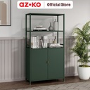 AZKO Stora Kabinet Kantor Metal 5 Tingkat Dengan 2 Pintu - Hijau