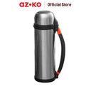 AZKO Kris Termos Vacuum Flask Odf Tempat Minum Vacuum Flask Wadah Air Minum Panas Perlengkapan Minum Water Bottle - Silver