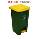 AZKO Krisbow 100 Ltr Tempat Sampah Outdoor Pedal Nw - Hijau