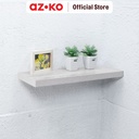 AZKO Stora 60 cm Rak Dinding Dekoratif - Putih Oak