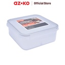 AZKO Kris 1.1 ltr Wadah Makanan 4 Sekat Square