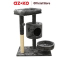 AZKO Paws N Tail 60x40x77 Cm Pohon Bermain Kuncing Medium - Abu-Abu
