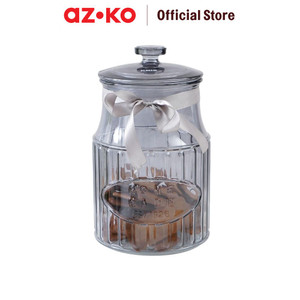 AZKO Kris 2.6 Ltr Stoples Kaca Dengan Tutup Pt1170 - Abu-Abu