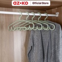 AZKO Stora 42x20.5 Cm Set 5 Pcs Hanger Plastik - Hijau