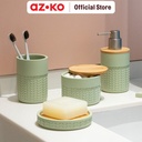 AZKO Stora 250 Ml Diamond Dispenser Sabun Cair Polyresin - Hijau