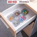 AZKO Stora 8.3x8.3x4.5 Cm Set 5 Pcs Organizer Laci - Abu-Abu