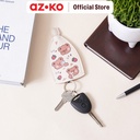 AZKO Ataru Gantungan Kunci Pu Print Pull Out - Krem