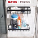 AZKO Stora Rak Dinding Kamar Mandi 2 Tingkat