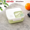 AZKO Ataru 1.1 ltr Wadah Makanan Square - Hijau