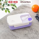 AZKO Ataru 1.1 ltr Wadah Makanan Rectangular - Ungu