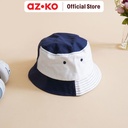 AZKO Ataru Topi Bucket Patches - Biru/Putih