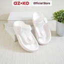 AZKO Ataru Ukuran 40 Sandal Jepit Thick Flip Flop - Putih