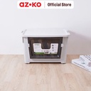 AZKO Stora 52X37X33 Cm Kotak Penyimpanan Dengan Roda - Putih