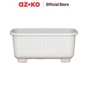 AZKO Clover Pot 27 Cm Alea Pot Tanaman - Ivory