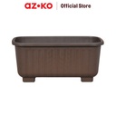 AZKO Clover Pot 27 Cm Alea Pot Tanaman - Cokelat Tua